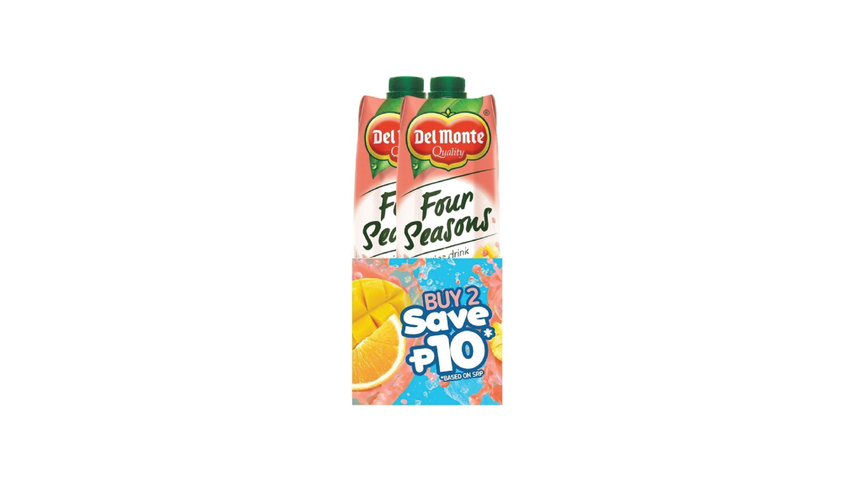 Del Monte Four Seasons Fruit Juice Drink Twin Pack 1L