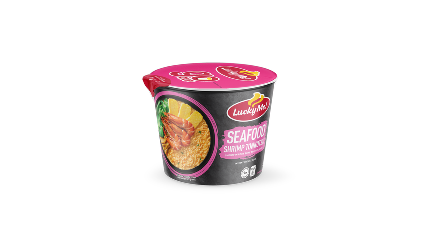 Lucky Me! Go Cup Seafood Shrimp Tonkotsu-Mini Cup 45g