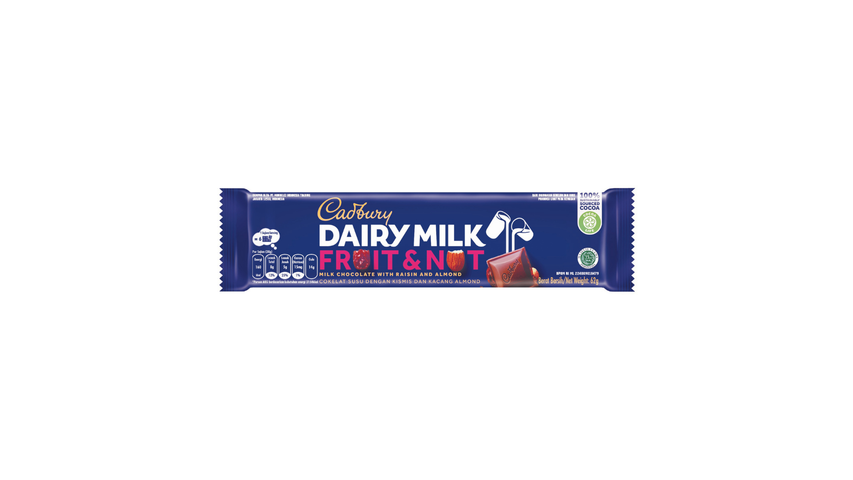Cadbury Dairy Milk Fruit & Nut 52g