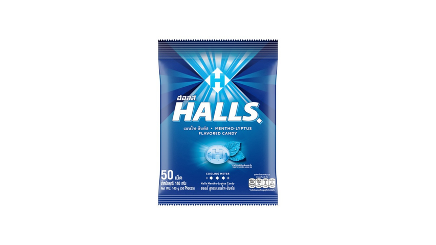 Halls Mentho-Lyptus Flavored Candy 50s