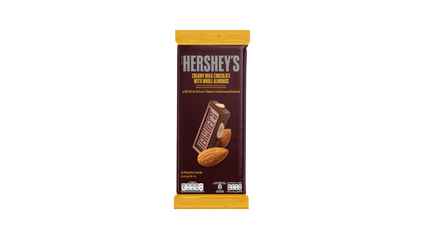 Hershey's Creamy Milk with Almonds Single Bar 90g