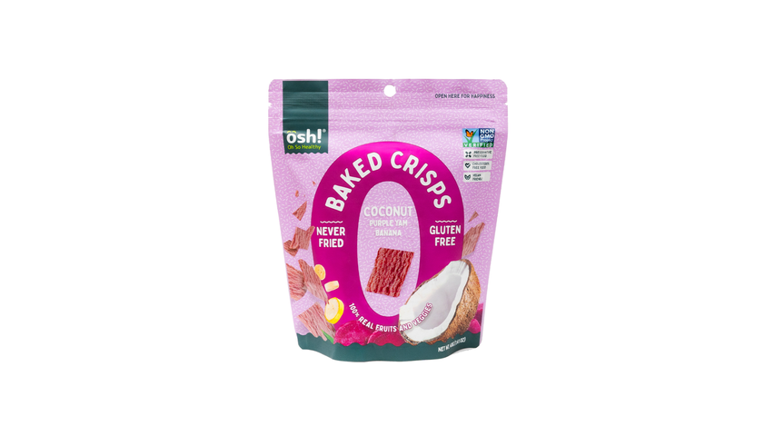 Oh So Healthy Purple Yam Banana Coconut Fruit Crisps 40g