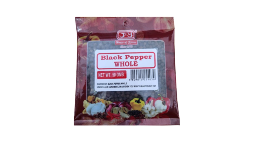 J&Y Black Pepper Whole 50g