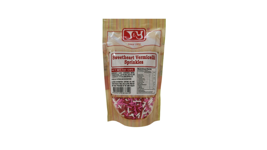 J&Y Sweetheart Vermicelli Sprinkles 100g