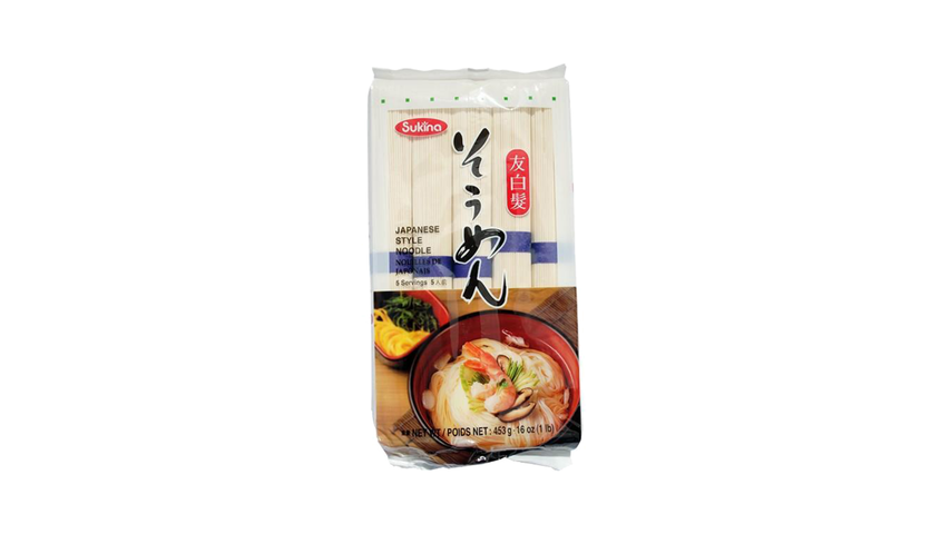 Sukina Tomoshiraga Thin Round Japanese Style Noodle 453g