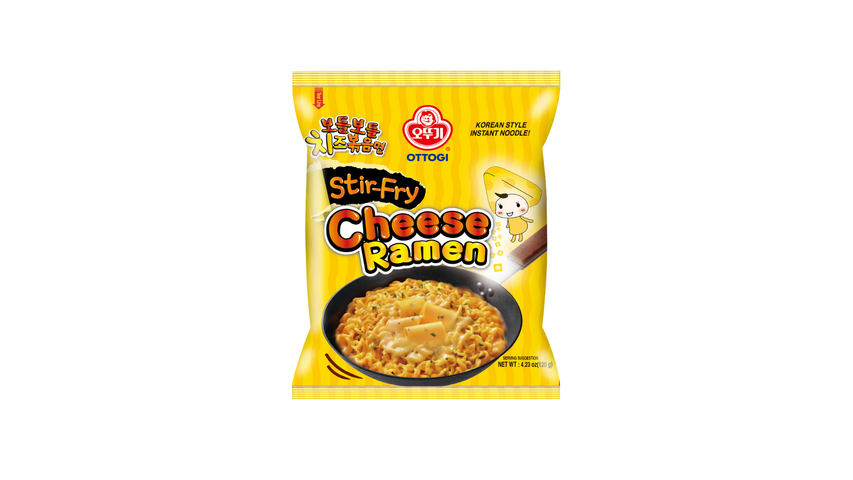 Ottogi Stir-Fry Original Cheese Ramen Noodle Pouch 120g