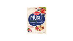 Emco Musli Crunchy Blueberries and Raspberries Cereals 375g