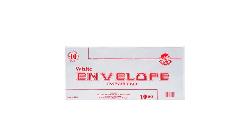 Transworld White Envelope No. 10 No. 123 10S