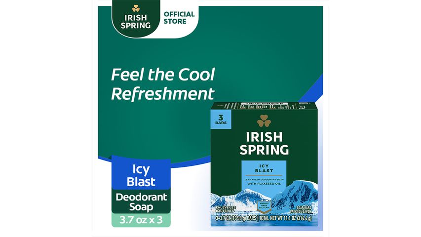 Irish Spring Ice Blast 3-Pack 3.7oz