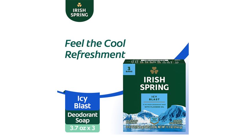 Irish Spring Ice Blast 3-Pack 3.7oz