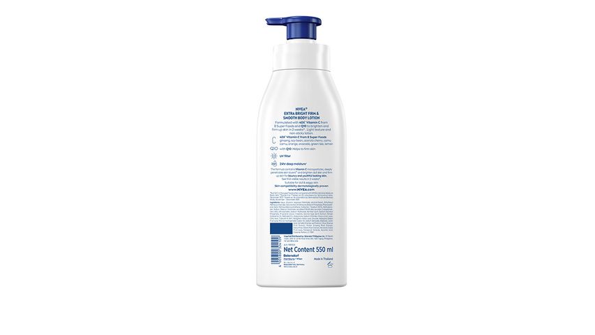 Nivea Body Extra Bright Firm & Smooth Lotion 550ml