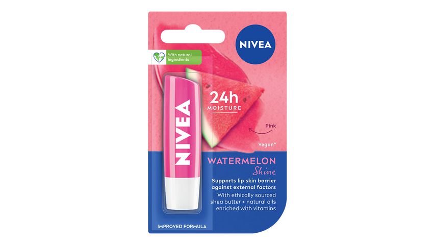 Nivea Lip Care Watermelon Shine Lip Balm, 5.5ml