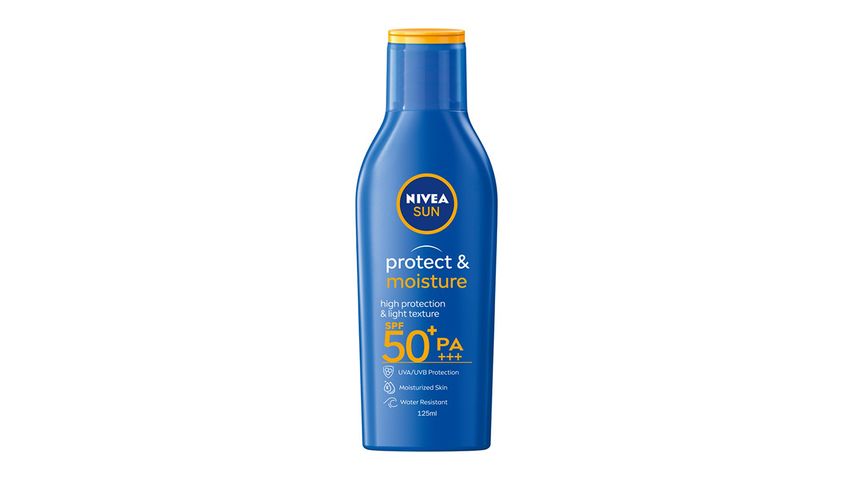 Nivea Sun Protect & Moisture Sunblock Lotion with SPF 50 125ml