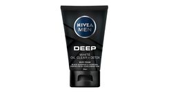 Nivea MEN Facial Wash Deep Oil Clear with Black Essences Mud Foam, 100g