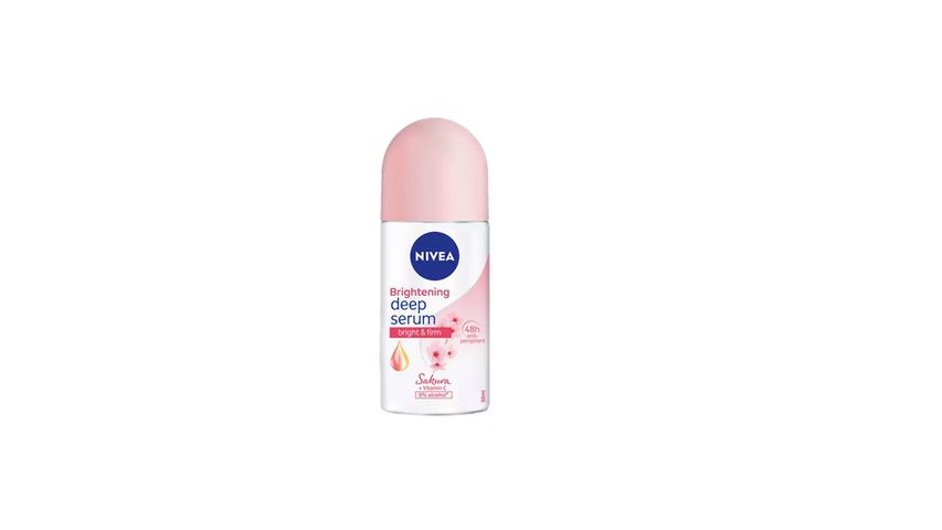 NIVEA Deodorant Brightening Sakura Rose Essence Roll On, Brightening Deodorant, 50ml