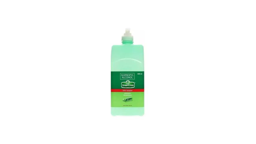 Green Cross Alcohol Isopropyl 70% Solution With Moisturizer Pump 500mL