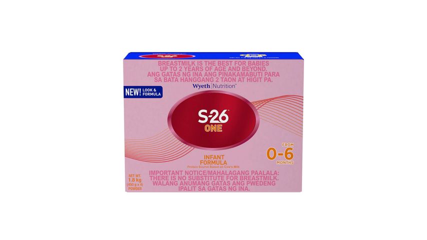 S-26 One Infant Formula for 0-6 Months 1.8kg