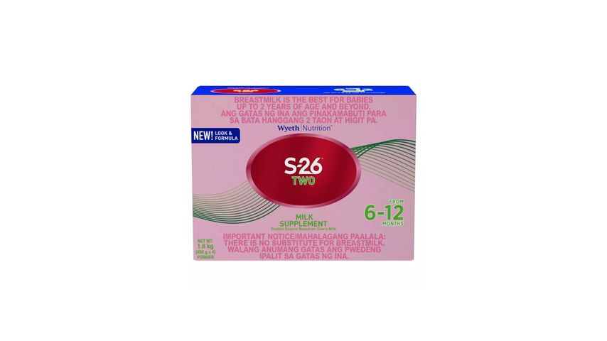 S-26 Two Follow-On Milk 1.8kg