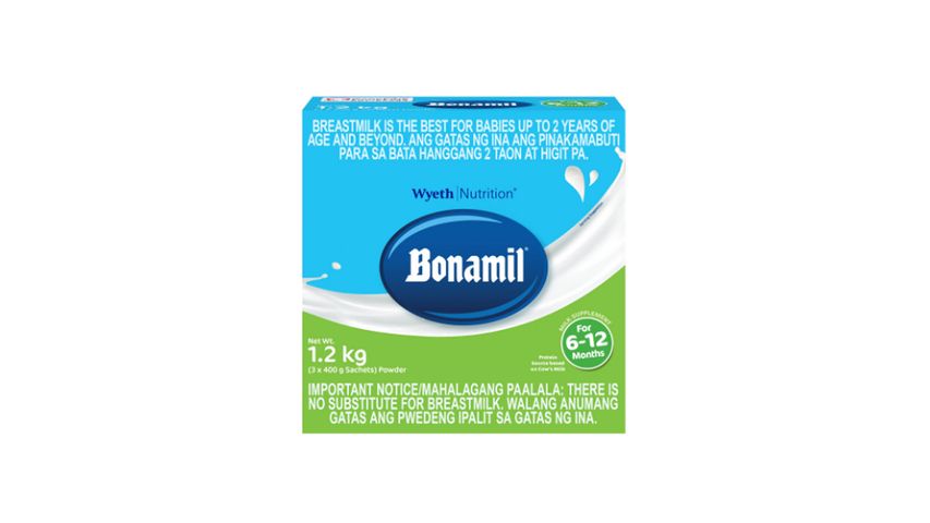 Wyeth Nutrition Bonamil Follow-On Milk Box 1.2kg