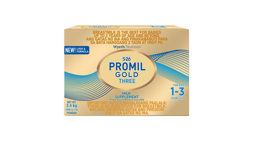 S26 Promil Gold � Three Milk Supplement For Kids 1-3 Years Old Plain 2.4KG