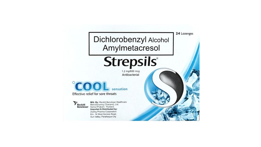 Strepsils Lozenges Cool Sensation Blister 24 Pieces