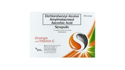 Strepsils Lozenges Orange with Vitamin C 24 Pieces