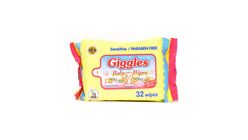 Giggles Baby Wipes Unscented 32S