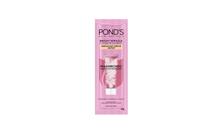 Pond's Bright Miracle Serum Day Cream Detox 12g