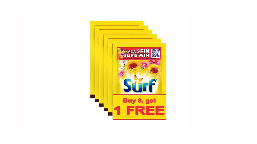 Surf Sun Fresh Powder Detergent (Buy 6, Get 1 Free) 65g