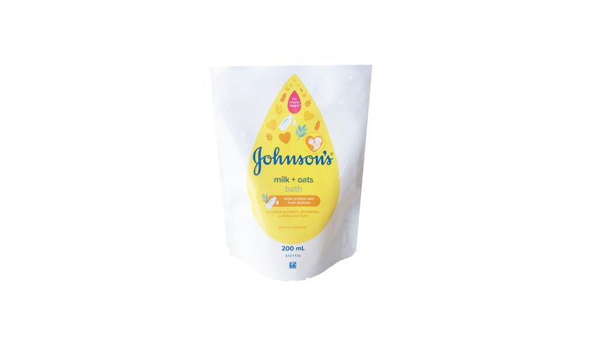 Johnson's Baby Bath Milk+Oats 200ml Refill