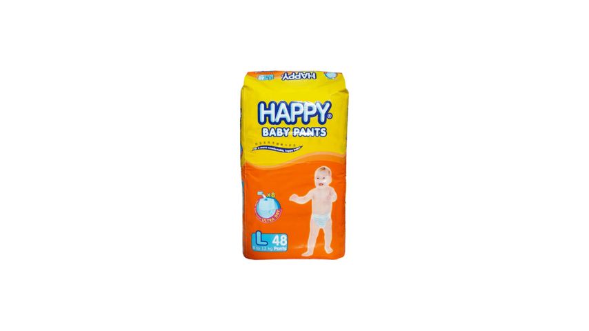 Happy Diaper Pants Large 48'S