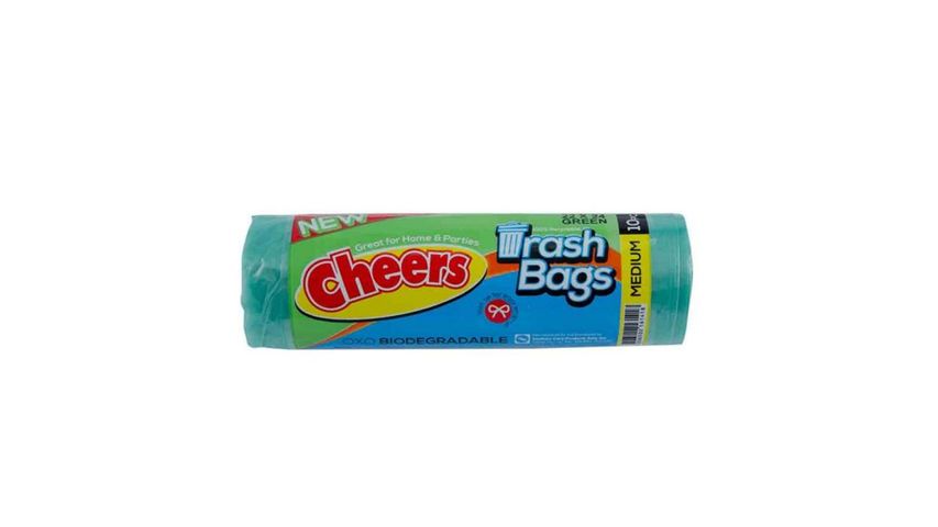Cheers Trash Bag Green Medium - 10 pcs