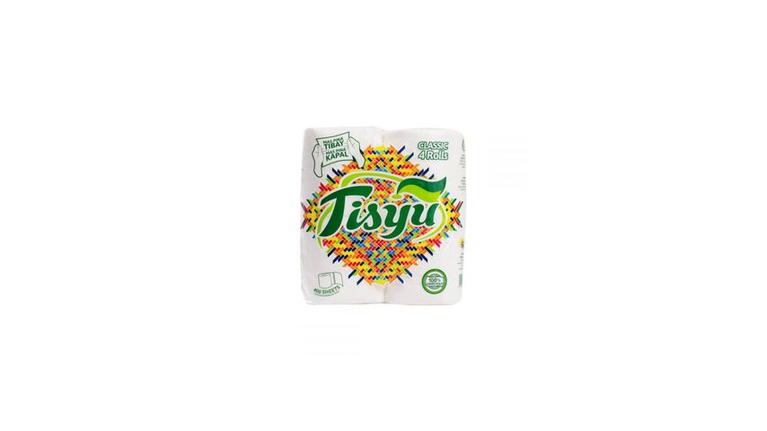Tisyu Classic 2Ply 400Sheets - 4 Rolls