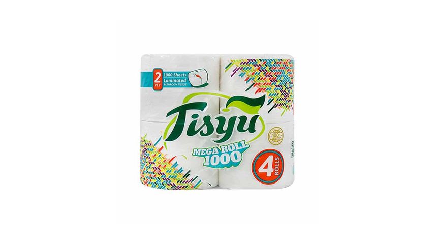 Tisyu Mega Bathroom Tissue 2ply - 4 rolls