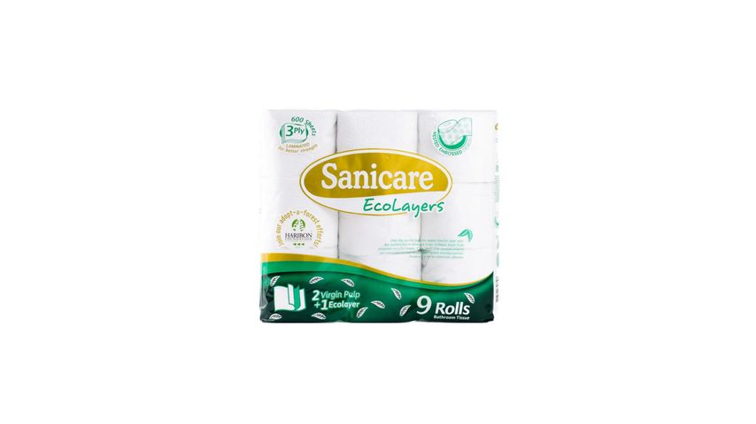 Sanicare Bathroom Tissue 3Ply 9S