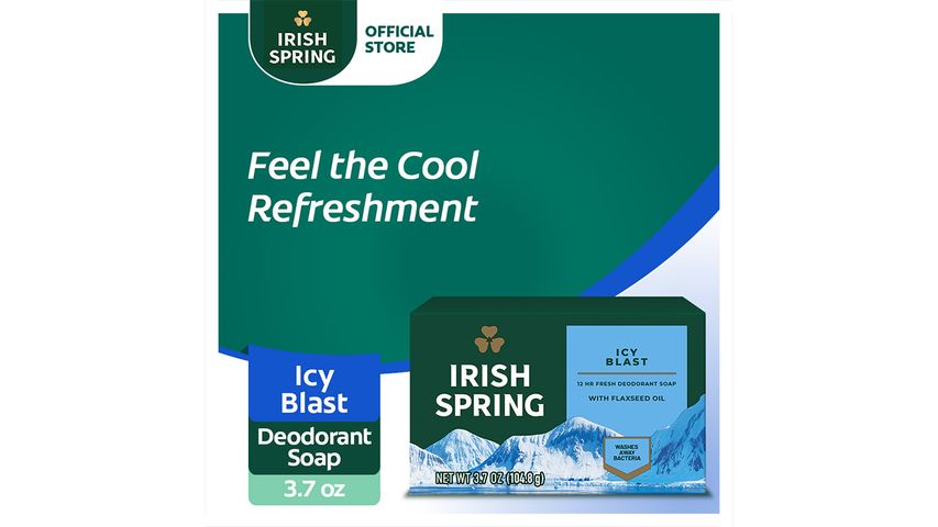 Irish Spring Icy Blast Body Soap 3.7oz