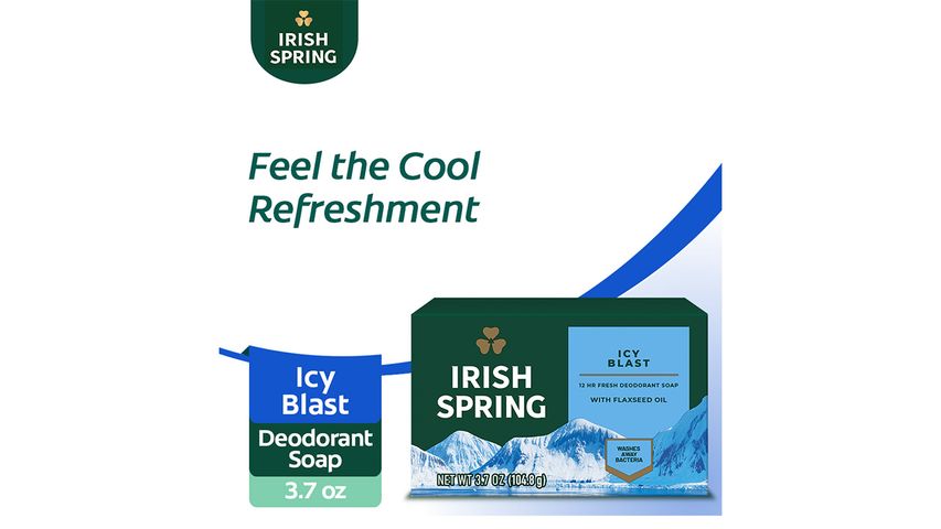 Irish Spring Icy Blast Body Soap 3.7oz
