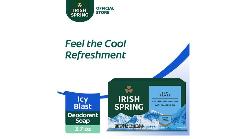 Irish Spring Icy Blast Body Soap 3.7oz
