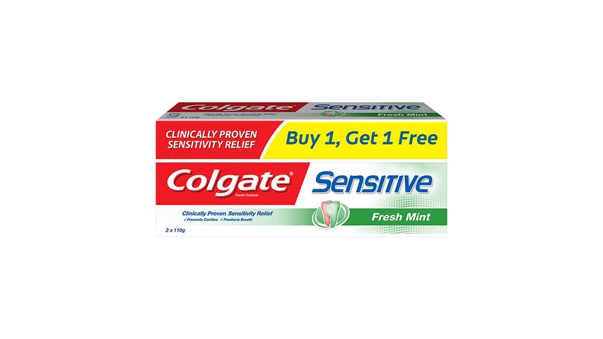 Colgate Sensitive Fresh Mint Toothpaste 110g Twin Pack