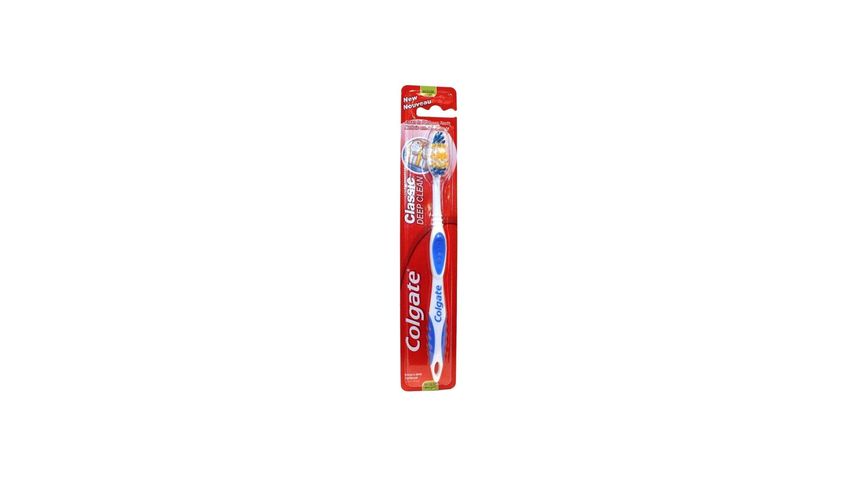 Colgate Toothbrush Classic Deep Clean Hanging Mat with Cap (Medium)