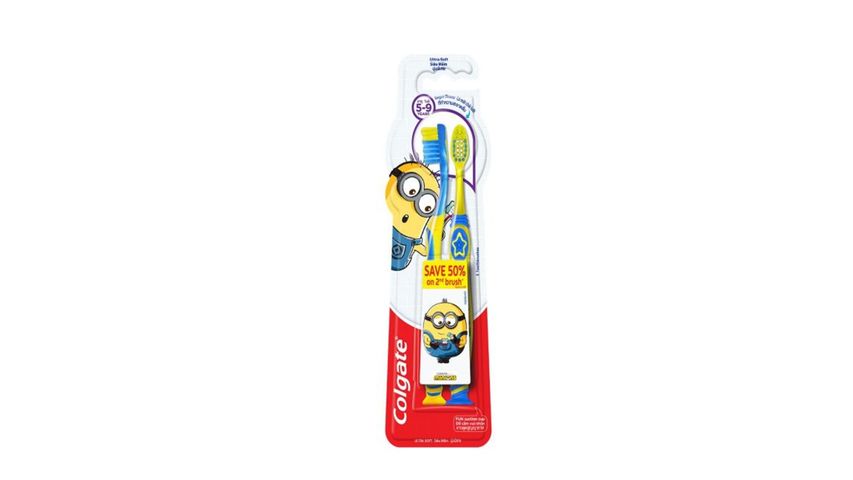 Colgate Toothbrush Smiles - Youth Minions 5-9 Twin (Ultra Soft)