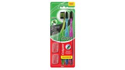 Colgate Toothbrush Charcoal Clean 3pc Value Pack With Caps (Soft)