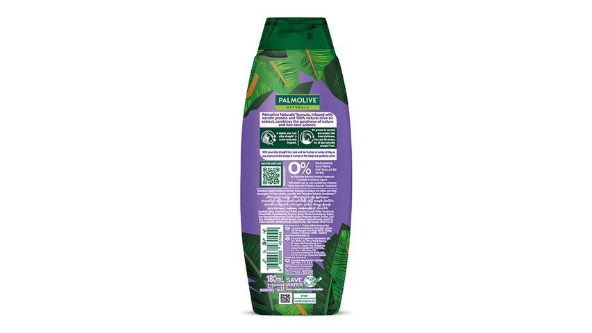 Palmolive Naturals Silky Straight Shampoo & Conditioner Olive Oil & Keratin 180ml