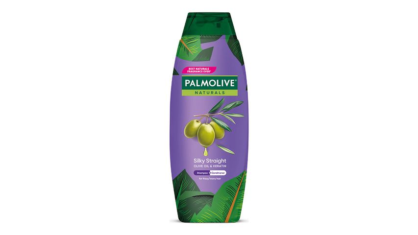 Palmolive Naturals Silky Straight Shampoo & Conditioner Olive Oil & Keratin 180ml