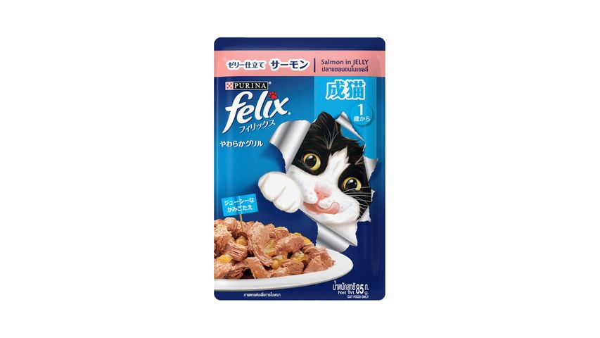 Purina� Felix� Salmon in Jelly Adult Cat Food 85g