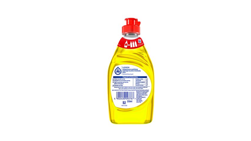 Joy Dishwashing Liquid Lemon 250ml Bottle
