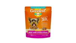 Goodest Dog Beef and Liver Steak Wet Dog Food Pouch 80g