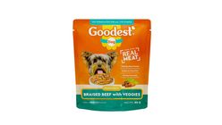 Goodest Dog Braised Beef with Veggies Wet Dog Food Pouch 80g