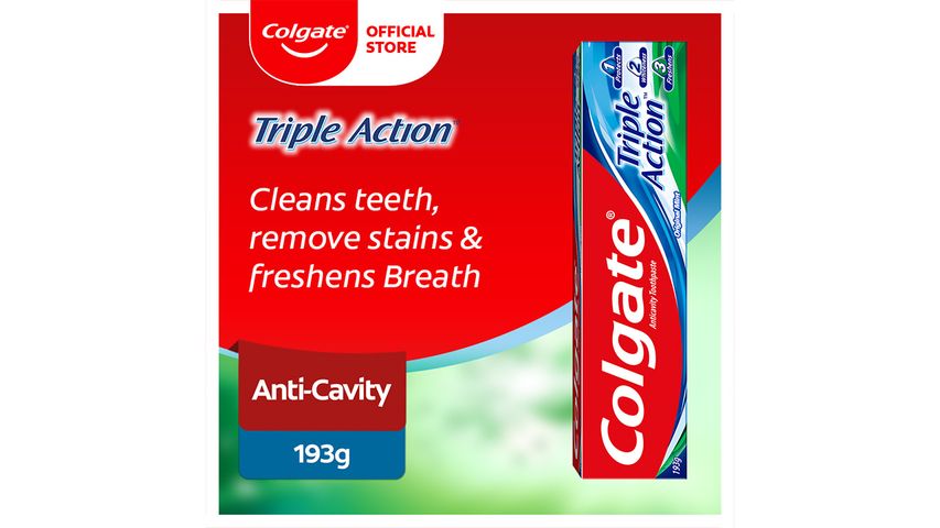 Colgate Triple Action Anti-Cavity Family Toothpaste 193g