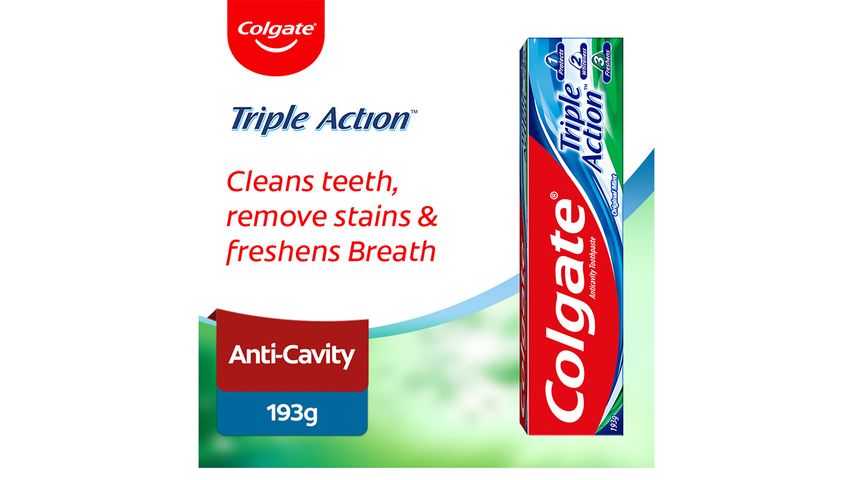 Colgate Triple Action Anti-Cavity Family Toothpaste 193g